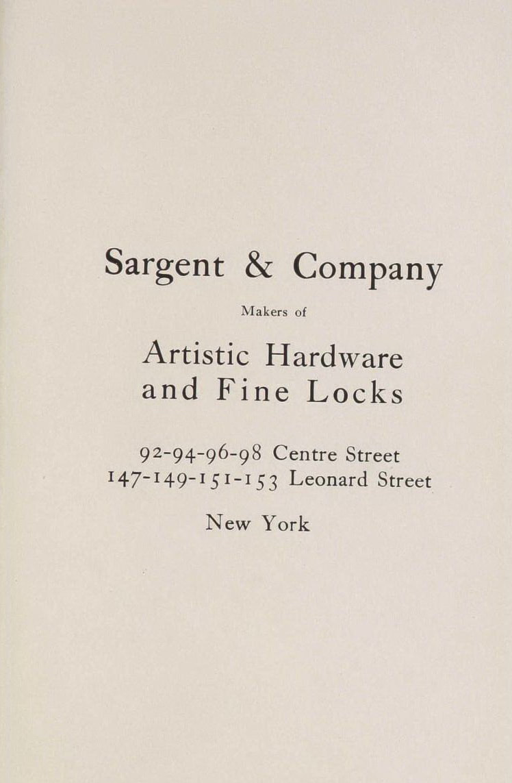 Sargent 1902 cover