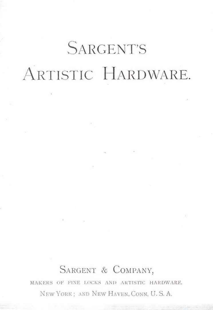 Sargent 1910 Artistic cover