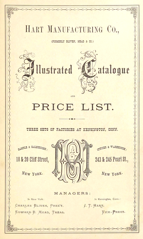 Illustrated Catalogue and Price List cover