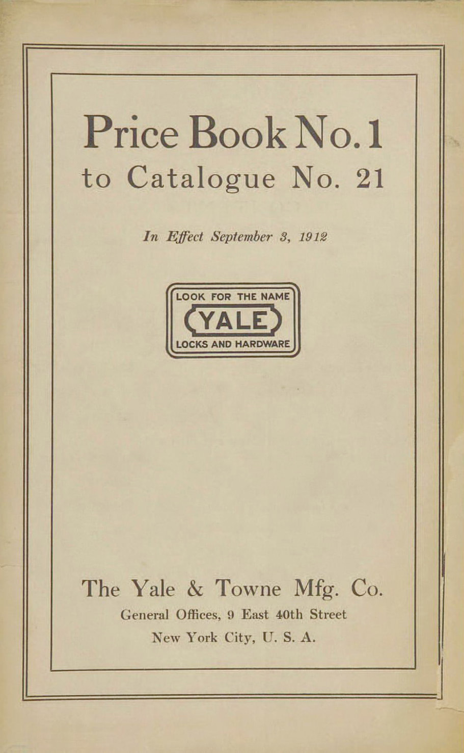 Yale 1913 cover