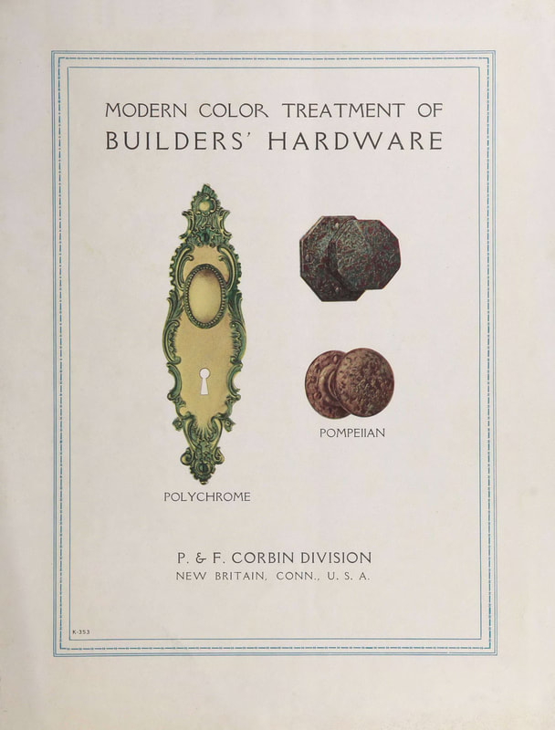 Modern Color Treatment of Builders' Hardware cover