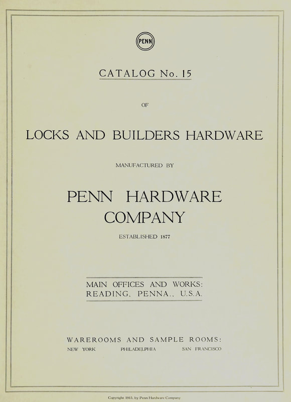 Catalog No. 15 of Locks and Builders Hardware cover