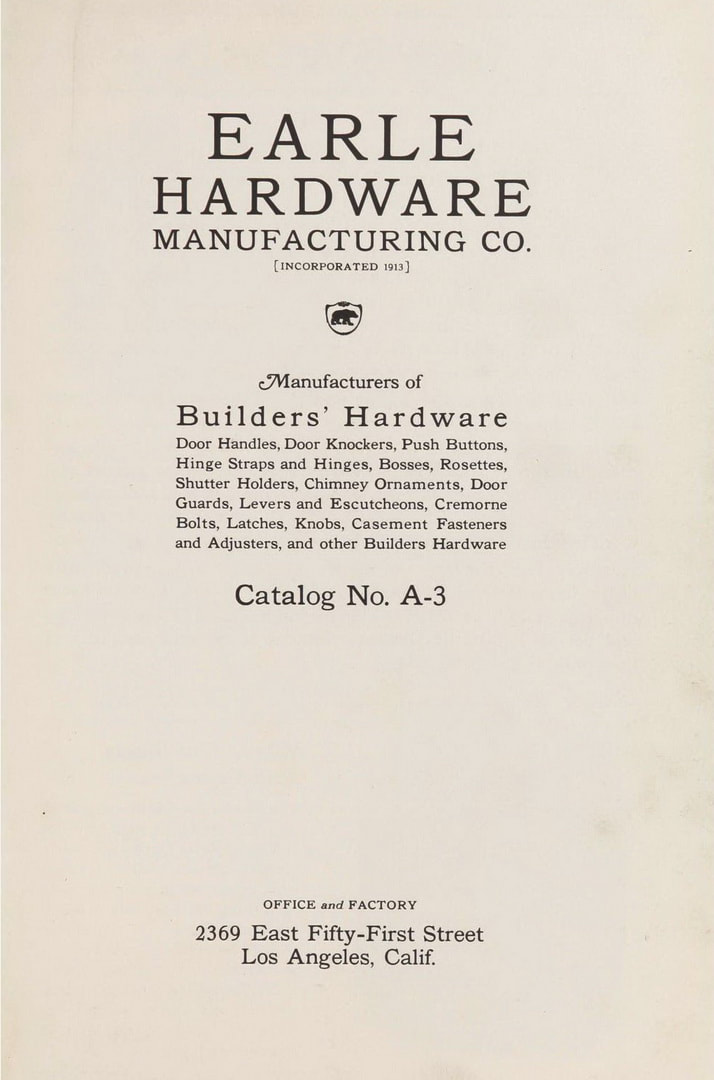 Earle 1925 cover
