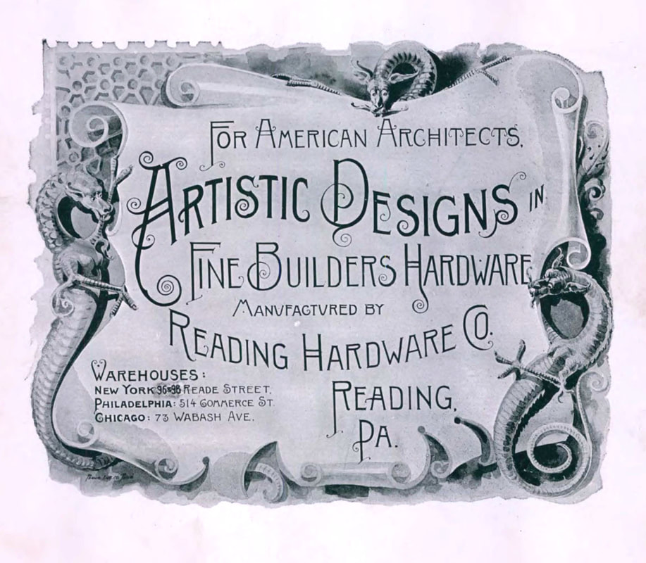 Artistic Designs in Fine Builders Hardware for American Architects cover
