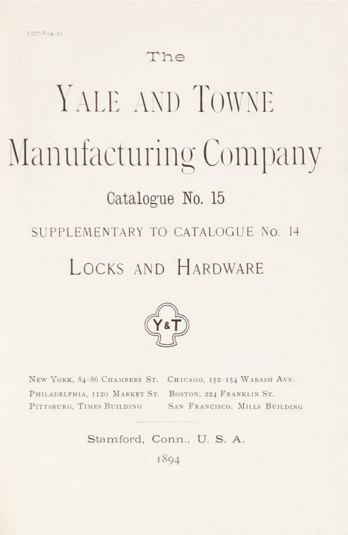 Yale 1894 cover